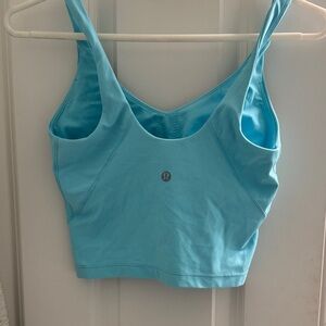 lululemon athletica Light Blue Crop Tank Top